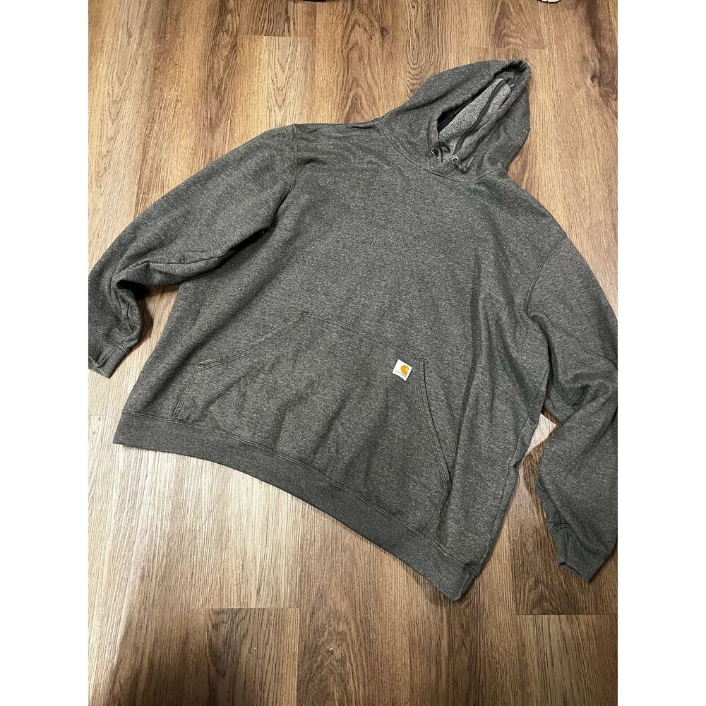 Carhartt mens K121 pullover hoodie 3XL tall heather grey fleece sweatshirt